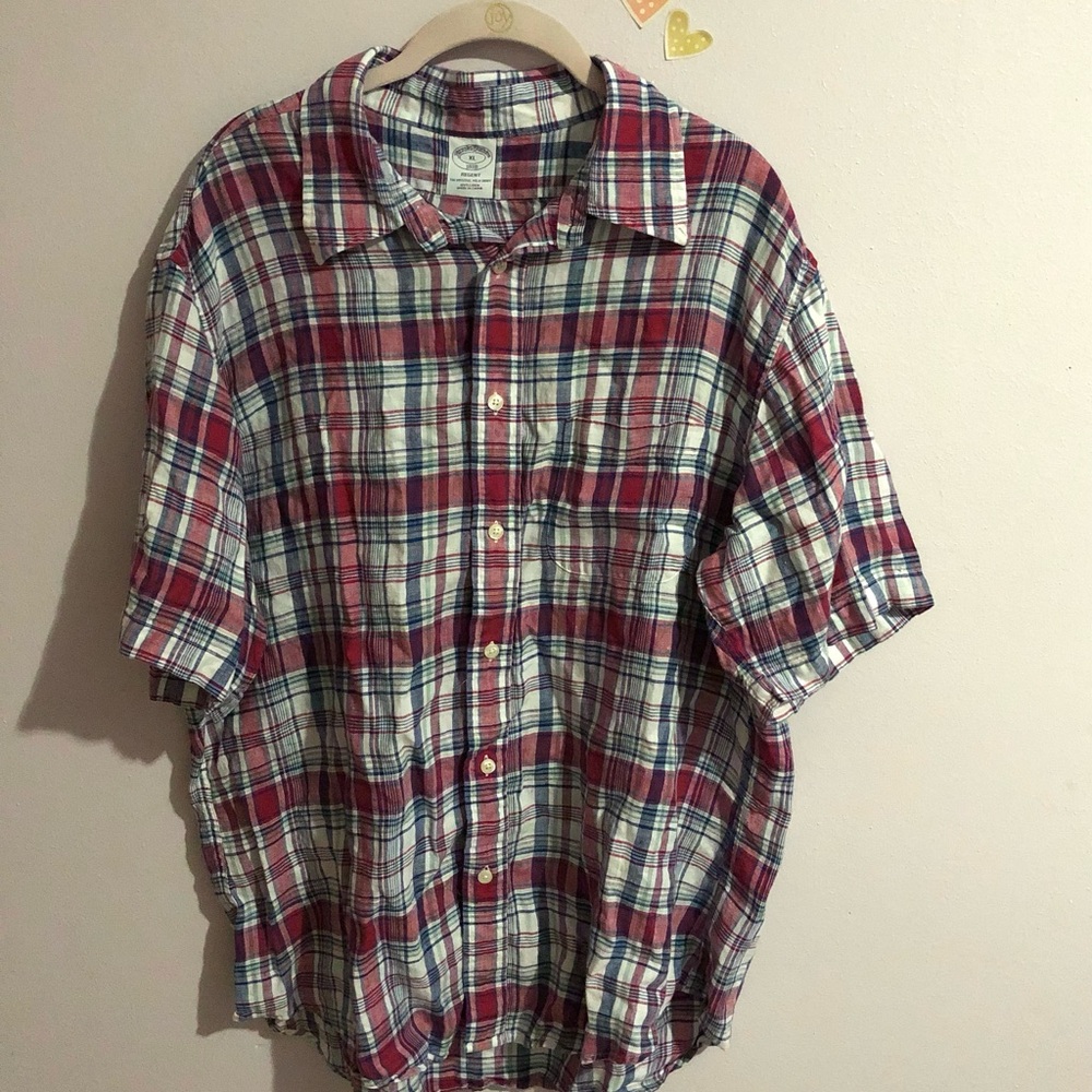 Brooks Brothers Plaid Button Down | Size Extra Large